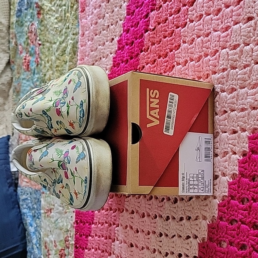 Butterfly floral vans
